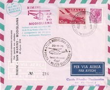 SAN MARINO/MODIGLIANA 1976 - BUSTA POSTA AEREA A MEZZO ELICOTTERO