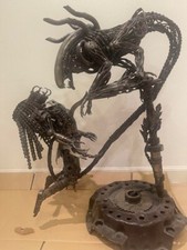 Scultura in metallo riciclato