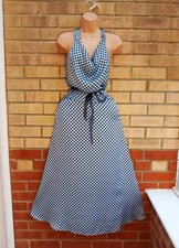 Abito da festa midi Zara blu