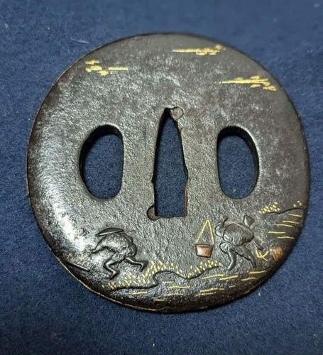 Antica spada giapponese tsuba - spada,