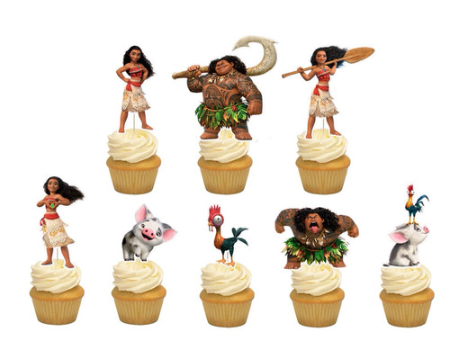 Topper per cupcake moana - per,