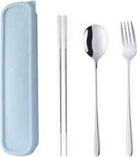 Do Buy Set Di Posate Miste Acciaio Inossidabile Forchetta*1 Cucchiaio*1 Bacchett