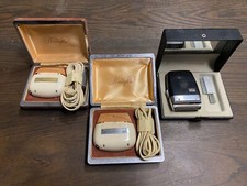 rasoio elettrico epoca n. 3 pezzi (n. 2 remington - n. 1 braun)
