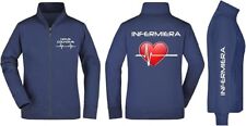 Felpa Unisex Full Zip - Infermieri Cuore Rosso con Nome Personalizzato -