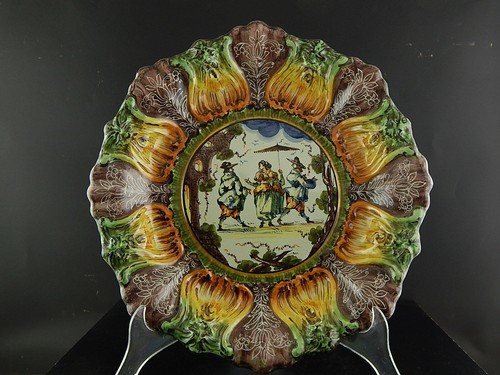 Antico piatto parata - piatto, ceramica