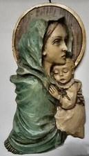 Scultura , Statua, Bassorilievo, madonna con bambino