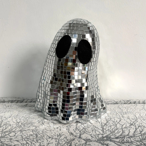 Silvery mirrored disco - silvery, ghost
