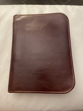 Porta Agenda IN VERA PELLE MARRONE CUOIO 27x19