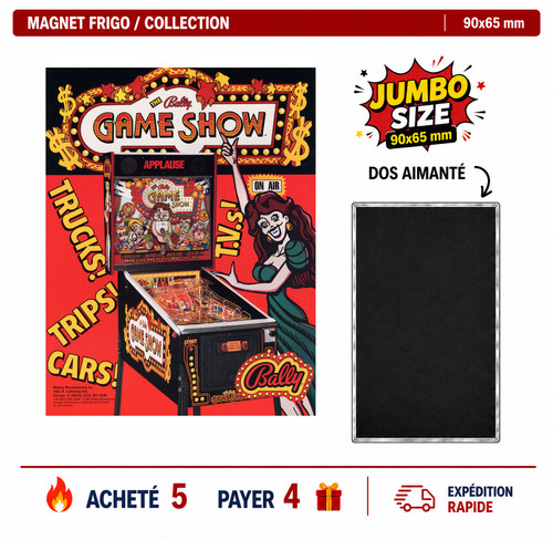 Magnet frigo game show 90x65 - game,