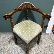 Antica sedia angolare legno