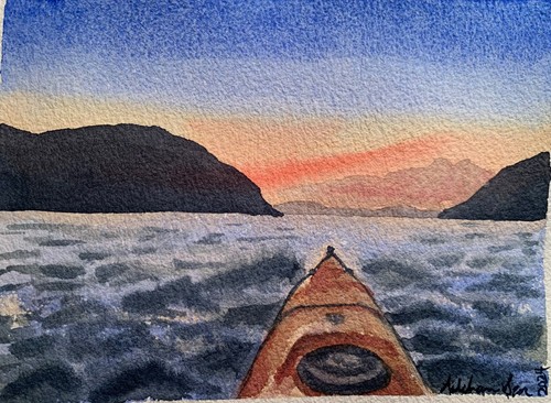 Original watercolor painting