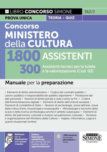 Libri concorso ministero - ministero, della