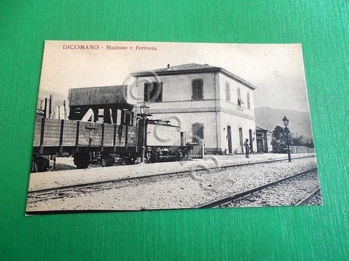 Cartolina dicomano stazione - dicomano,
