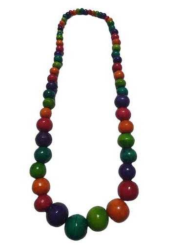 Collana sfere legno - 1, degrade'