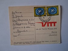 Storia Postale - Cartolina concorso  - 1967 Anno intern. turismo -  l. 20 coppia