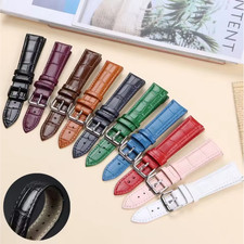 Cinturino Orologio Vera Pelle 18/20/22/24mm, Motivo Coccodrillo, Bracciale