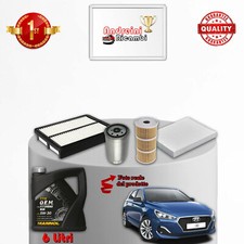 KIT TAGLIANDO 4 FILTRI E OLIO HYUNDAI I30 III 1.6 DIESEL 81KW 110CV DAL 2016 ->