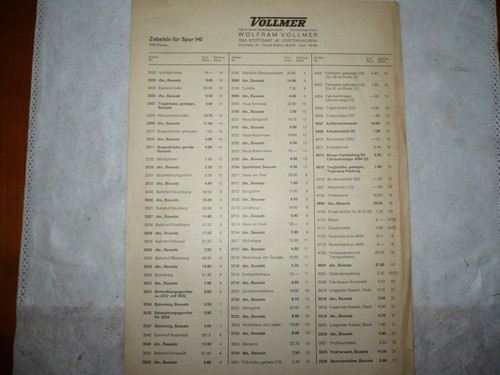 Listino prezzi vollmer n - prezzi,