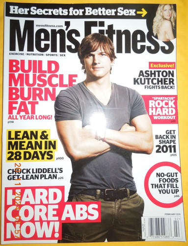 Ashton kutcher mens fitness - mens,