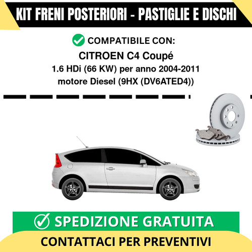 Kit freni posteriori per - kit,