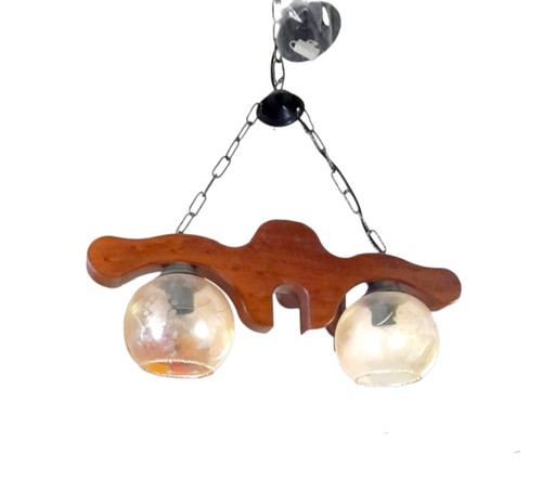 Lampadario bilanciere legno - lampadario,