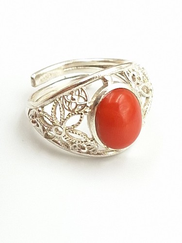 Anello donna corallo rosso - corallo,