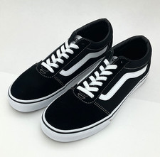 Men's Vans Ward (Suede Canvas) Black/White - VN0A36EMC4R