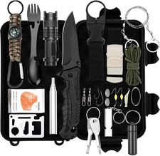 Kit Sopravvivenza 25 in 1 Campeggio, Kit per Attività All'Aperto, Accessori Di E