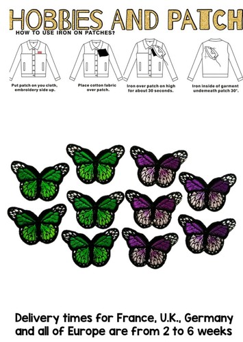 Lotto patch farfalle - lotto,