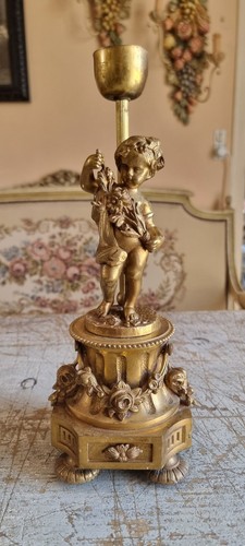 Impressive bronze cherub angel - bronze,