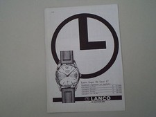 advertising Pubblicità 1965 LANCO SUPER DE LUXE 17