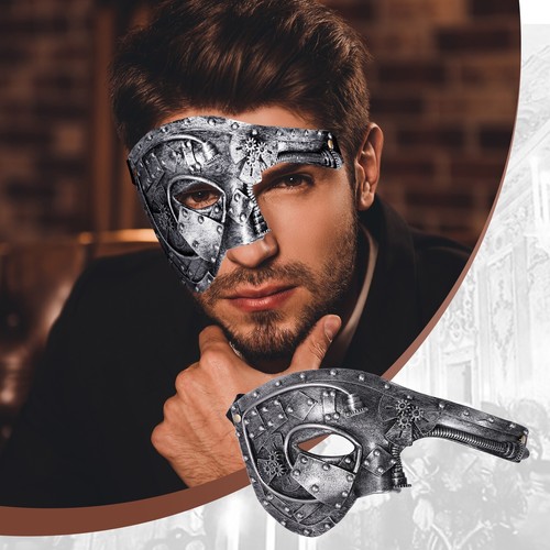 Maschera mezza viso - viso, punk