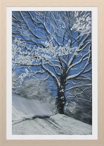 Inverno dipinto originale - -,