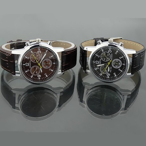 Pelle orologio lusso - pelle, uomo
