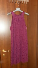 Abito In pizzo bordeaux 