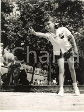 1955 GENOVA Campo ZERBINO Coppa SAN PIETRO di BOCCE Femminile - Bambina al tiro