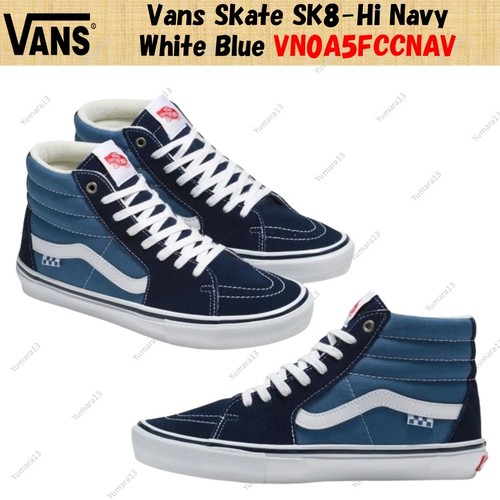 Vans skate sk8 navy - vans, bianco