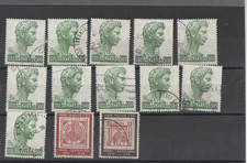 Repubblica-1957-SanGiorgio-500-lire-11-valori-1958-Centenario-francobollo-Regno-