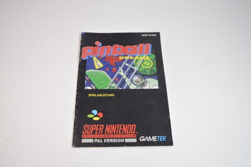 Istruzioni pinball dreams - istruzioni,