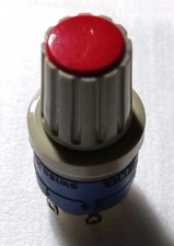 COMMUTATORE ROTATIVO 2 VIE, 3 SCAMBI, cappuccio rosso, ORIGINALE ELMA, usato