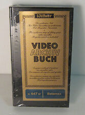 betamax video archiv buch wittner nuova, INTROVABILE