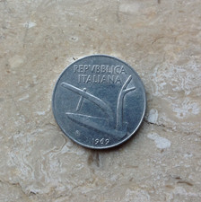 10 Lire 1969 Italia Due Spighe