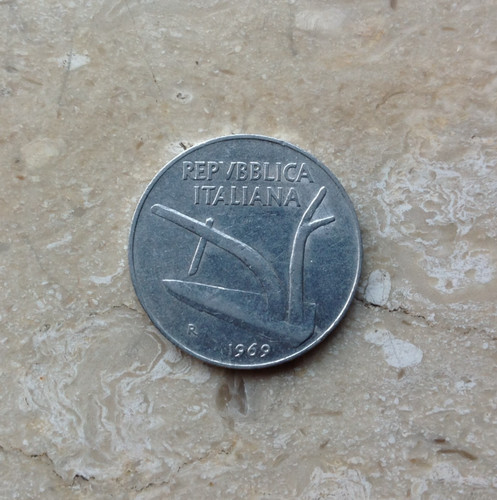 Lire 1969 italia - italia, spighe