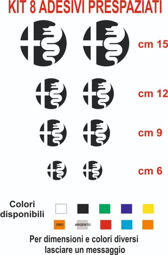 Adesivi alfa romeo vinile - alfa, kit