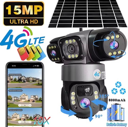Telecamera solare 12mp ptz - telecamera,