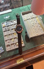 Smartwatch with Black Leather