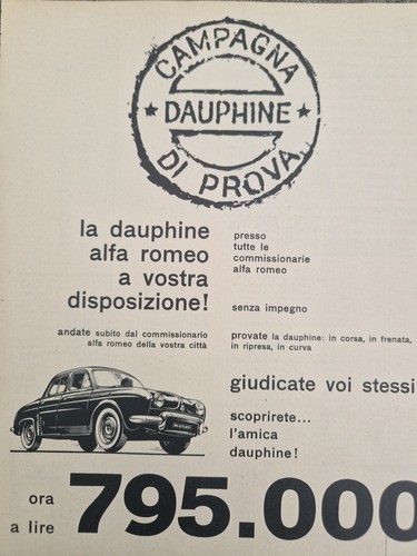 Alfa romeo dauphine 795 - alfa,