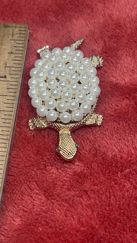 Spilla tartaruga oro perle - oro,
