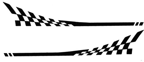 Strisce laterali auto - laterali, racing