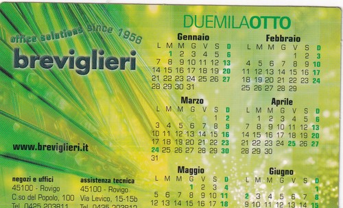 Calendarietto breviglieri - breviglieri,
